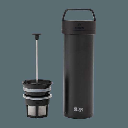 ESPRO P0 Ultralight Travel Coffee Press - Black (16oz / 473ml)