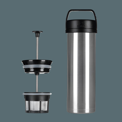 ESPRO P0 Ultralight Travel Coffee Press - Brushed (16oz / 473ml)
