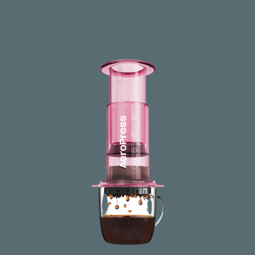 AeroPress Clear Coffee Maker (Pink)