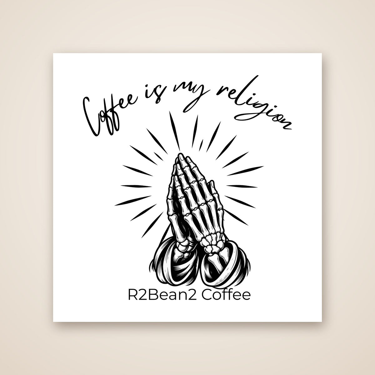 Coffee is my religion mug design