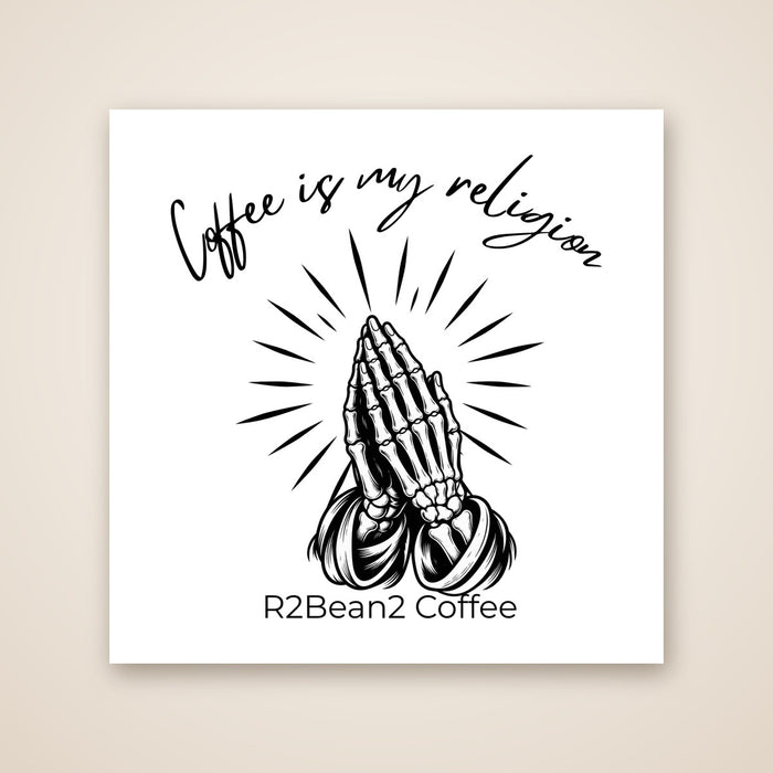 Coffee is my religion mug design