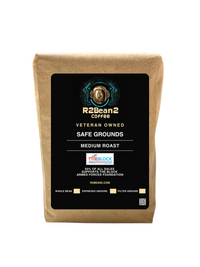 R2Bean2 Safe Grounds coffee – medium roast Arabica with 20% donation to The BLOCK Armed Forces Foundation